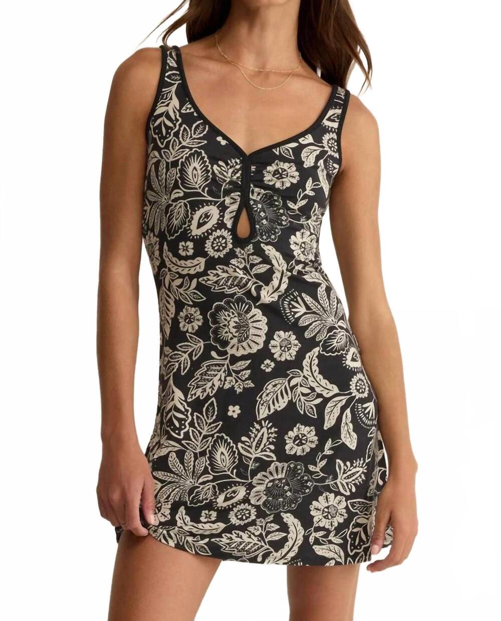 NEW Z SUPPLY women's hallie luz floral mini dress in black